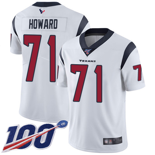 Houston Texans Limited White Men Tytus Howard Road Jersey NFL Football #71 100th Season Vapor Untouchable->houston texans->NFL Jersey